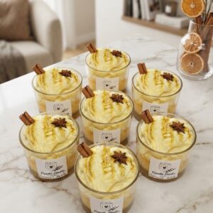 Orange cinnamon candle 200g χειροποίητο αρωματικό κερί μασάζ
